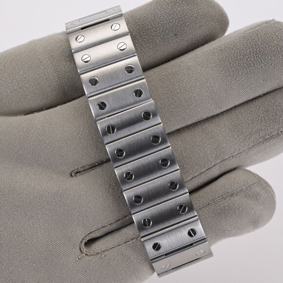 Cartier Santos Galbee Large 1564 White Roman Dial 29mm Watch - Picture 6 of 12